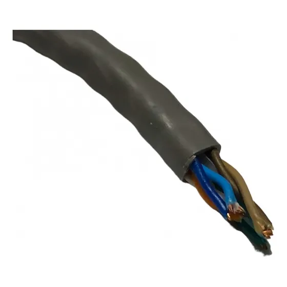 Cabo De Rede Cat6 10 Metro Cinza 4px23awg Internet Megatron
