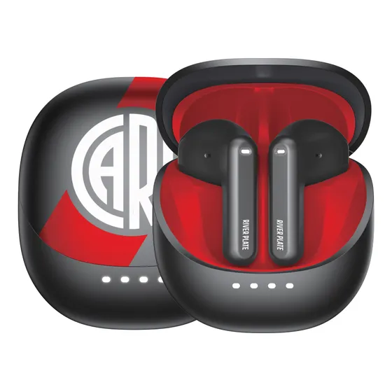 Auricular In Ear X-view River Plate Bluetooth Producto Ofici Color Negro