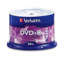 50 Piezas Dvd+r Verbatim 97174 4.7 Gb 16x Spindle C/50 50 Piezas Dvd+r Verbatim 97174 4.7 Gb 16x Spindle C/50