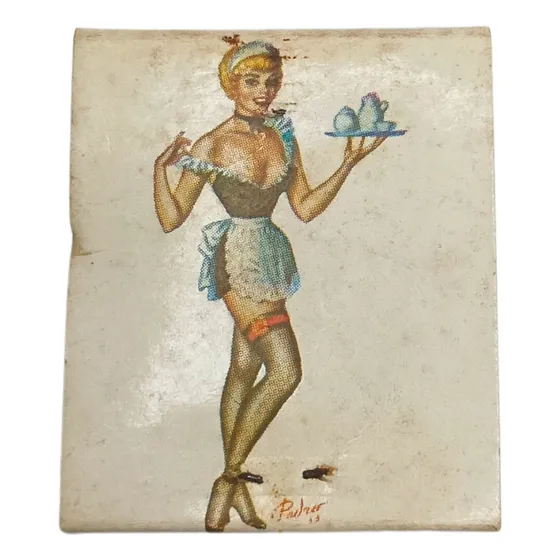 Caixa De Fosforo Antiga P/ Colecionador Mulher