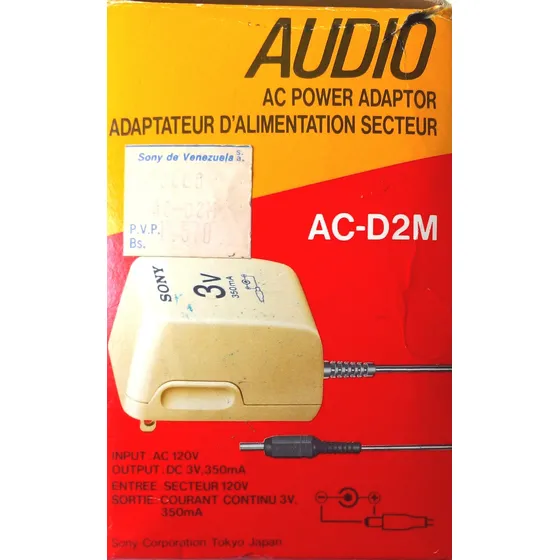 Adaptador Sony Vintage Ac-d2m Años 80 Hecho En Japón