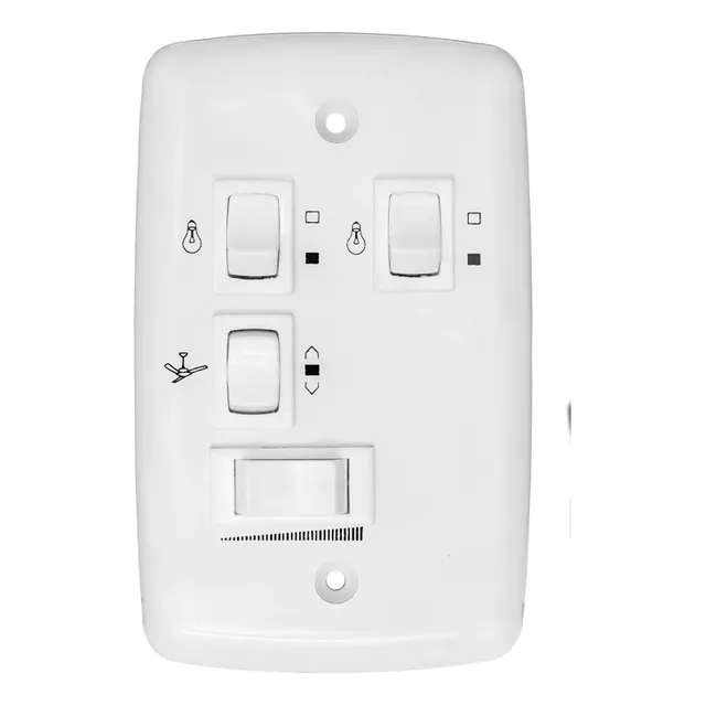 Controle P/ Ventilador Teto C/capacitor 127v 2 Lâmpadas