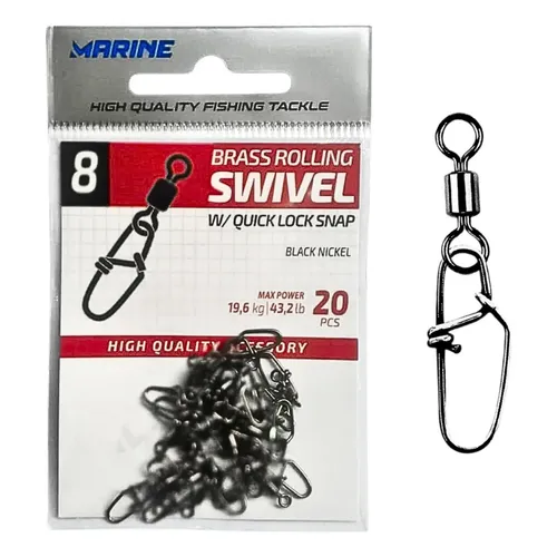 Durable Steel Fishing Swivels Set For Enhanced Strength | MercadoLivre