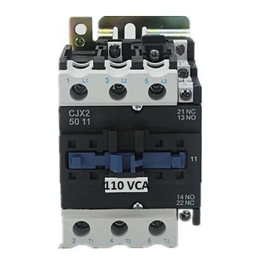 Contactor Trifásico 50 Amper Bobina 110 Vca Contacto No+nc