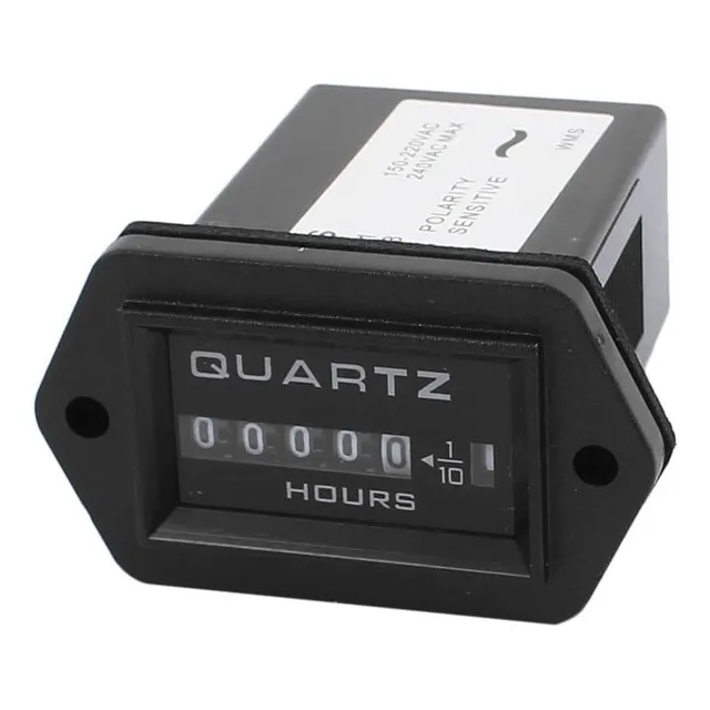 Medidor De Horas Mecánico De 12v A 36v Horometro Análogo