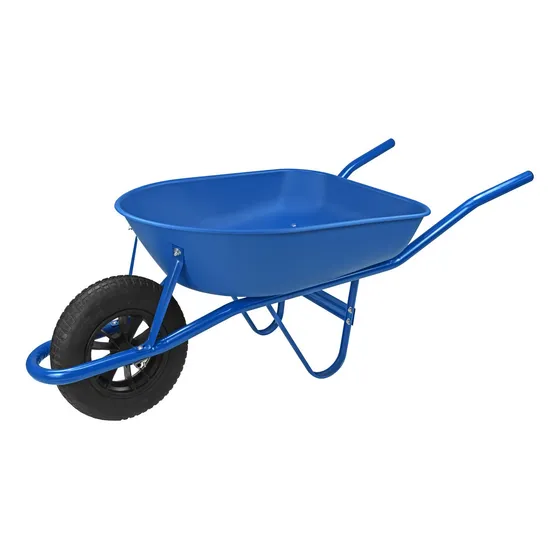 Carretilla De Mano Tramontina Con Caja Rasa Plástica Azul 50