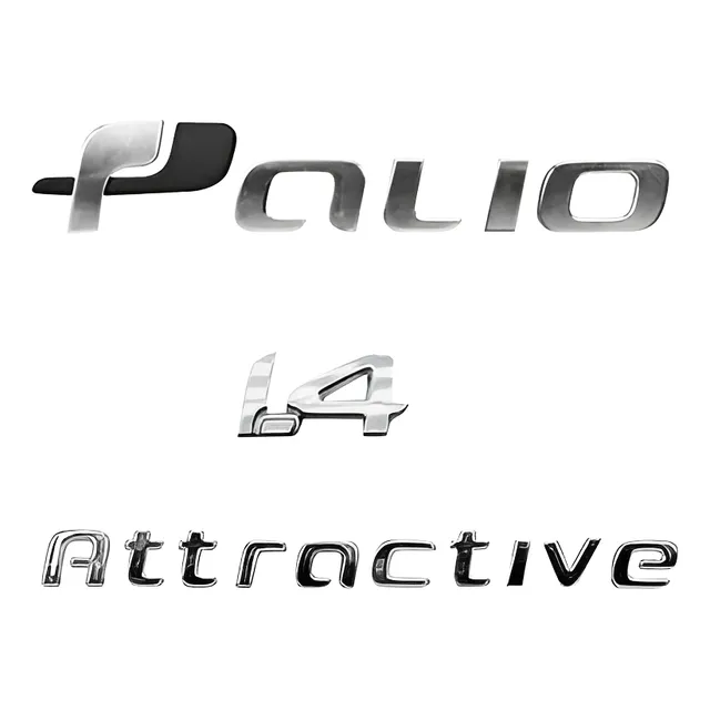 Kit Emblemas Letreiro  Cromado Palio Attractive 1.4 2011/...