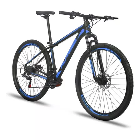 Bicicleta Aro 29 Alfameq Atx 21v Cambio Shimano Freio Disco Cor Preto/azul Tamanho Do Quadro 19