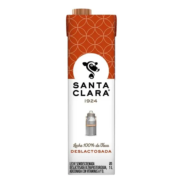 Leche Santa Clara Deslactosada 6 Pack De 1 L C/u