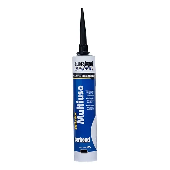 Sellador Multiuso De Caucho Perbond Blanco 400g