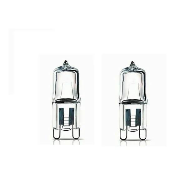 Pack 2 Lamparas Halogena 40w 220v G9 Apta Para Dimmer 