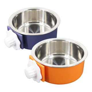 Qiyadin Cuenco Colgante De Acero Para Jaula De Perro Qiyadin Cuenco Colgante De Acero Para Jaula De Perro