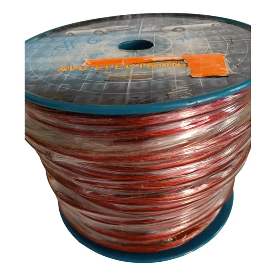 Bobina Cable Poder  Rojo No 6 De 30 Mts Ca 306 Rd