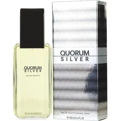 Perfume Quorum Silver Antonio Puig para hombre Edt, 100 ml, volumen por unidad de 100 ml