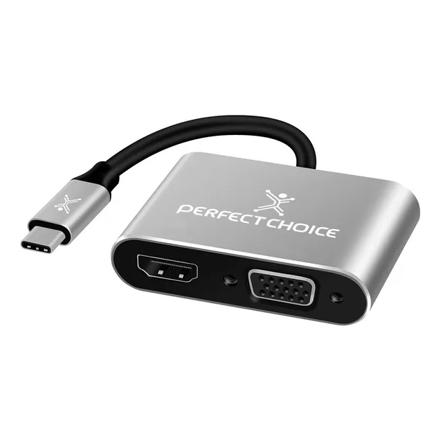 Adaptador Usb-c A Hdmi1+vga Perfect Choice