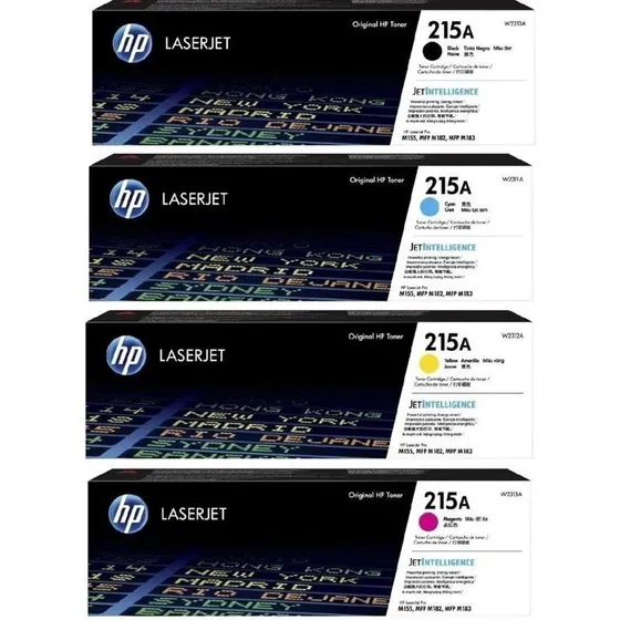 Combo Toners Hp 215a Negro + 215a 4x Colores Originales M182