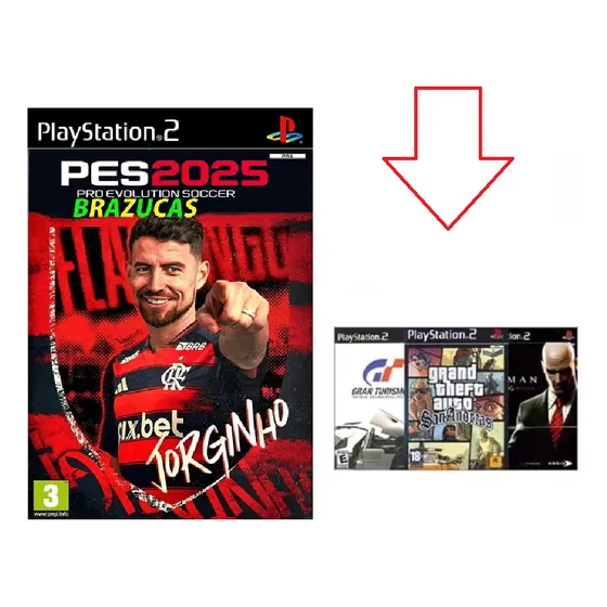 Pes 2025 + 4 Jogos Ps2