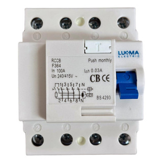 Interruptor Diferencial Dr 100a 30ma Tetrapolar Lukma Interruptor Diferencial Dr 100a 30ma Tetrapolar Lukma