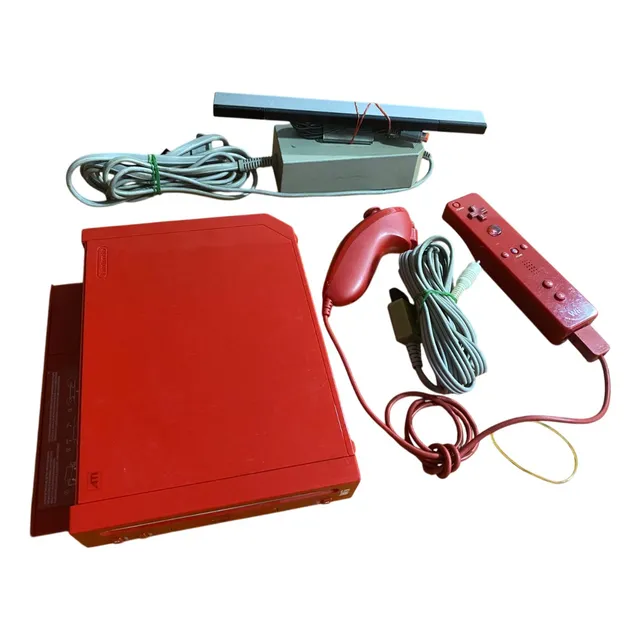 Consola Nintendo Wii | Roja Completa Original | Rojo