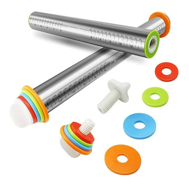 Rodillo Ajustable Acero 4 Anillos De Grosor Nivelador 