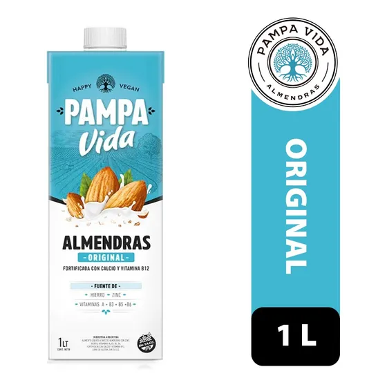 Leche De Almendras Original Pampa Vida Sin Tacc X 1 Litro