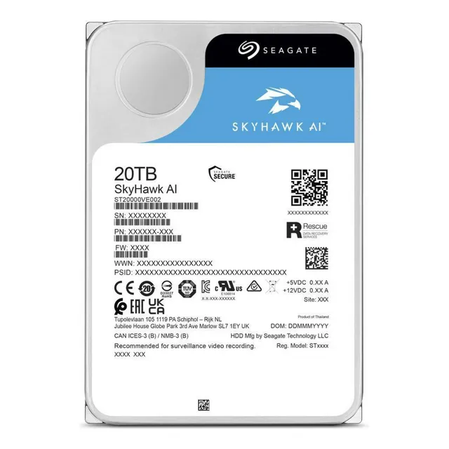 Seagate Disco Duro 20tb Skyhawk Ai St20000ve002 Tranza