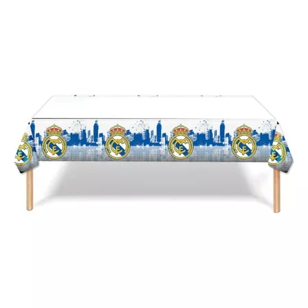 Mantel Decorativo Con Diseños Infantiles Para Cumpleaños Color Variado Real Madrid Equipo