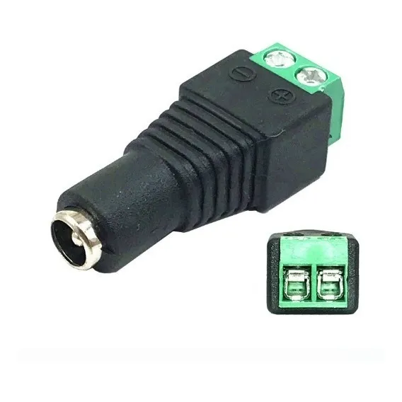 Bornera Macho Y Hembra Cctv Conector Dc Jack Pack 6und
