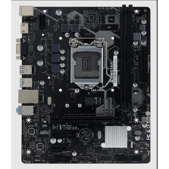 Biostar Tarjeta Madre Intel Lga1200 64gb Ddr4 Microatx  