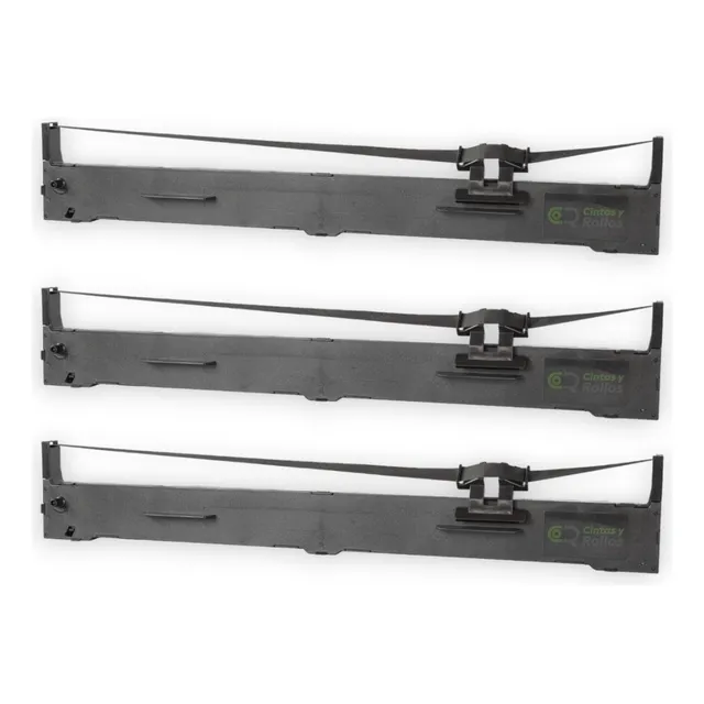 3 Cintas Para Fx2190 Color Negro Marca Unicorn
