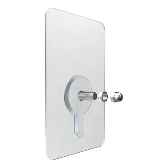 Ganchos Adhesivos De Pared 10 Und Tipo Tornillo Sin Perforar