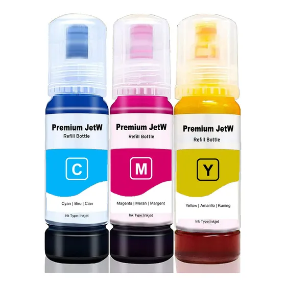 3x Tinta Para Canon Gi190 G1100 G1110 G2100 G2110 G3010 190 Tinta Yellow, Magenta, Ciano