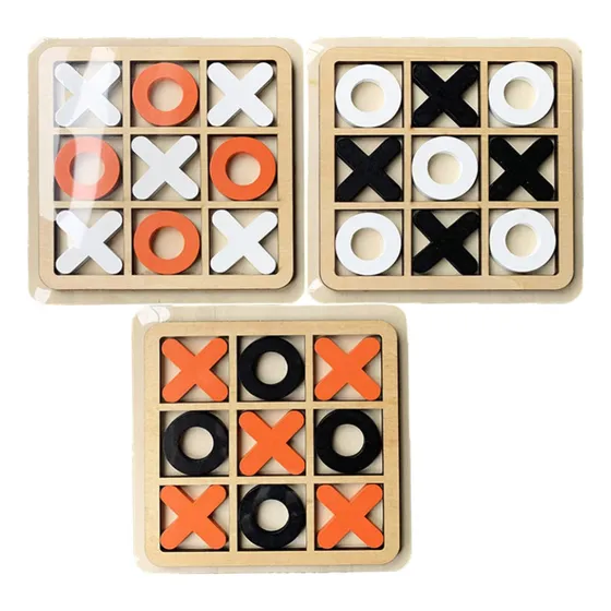Juego Clásico Triqui Madera Tipo Tic Tac Toe Juego De Mesa Familiar Interactivo