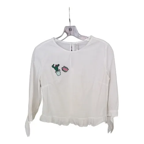 Blusa Importada Para Niña Color Blanca Talla M