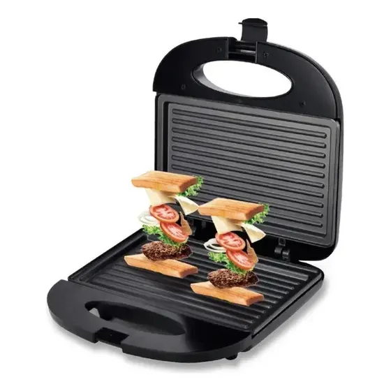 Maquina Eléctrica Plancha Tostadora Grill Sandwichera