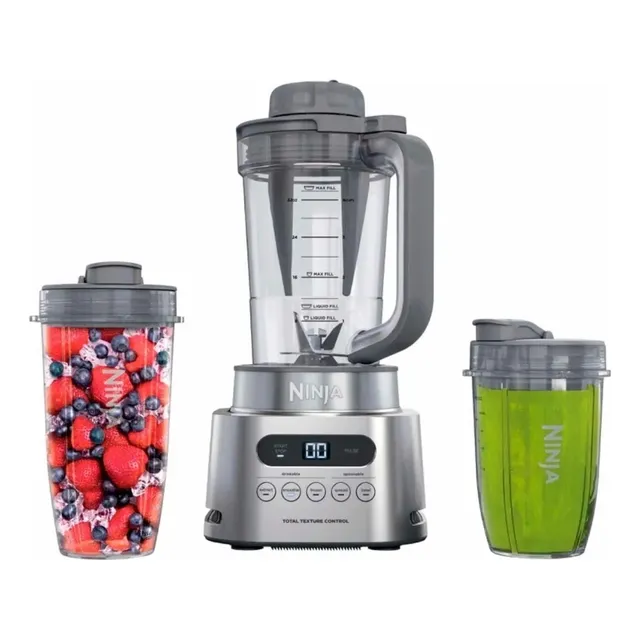 Licuadora Ninja Ss151 Twisti Blender Duo Auto Iq 5 Vel Plateado (Reacondicionado)