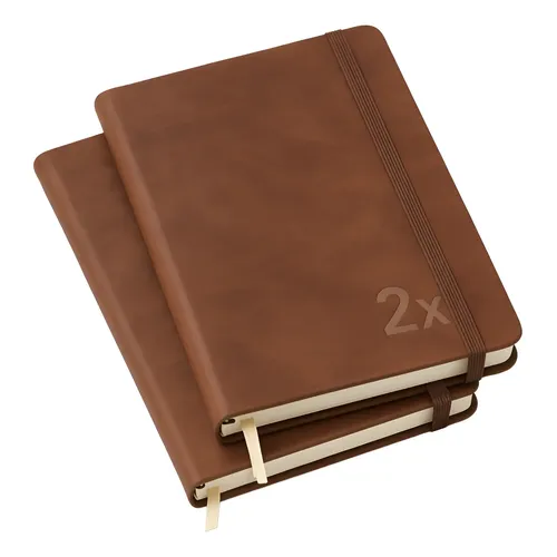 B5 - Flax Blue [200 Pages]] (thickened Business Soft Leather