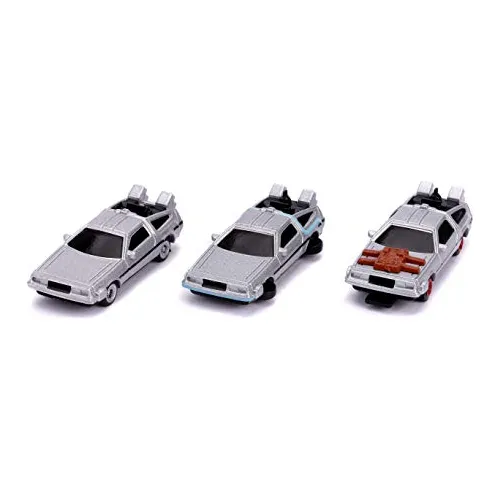 Volver Al Futuro 1.65  Nano 3-paquete Autos Fundidos, Qt56w