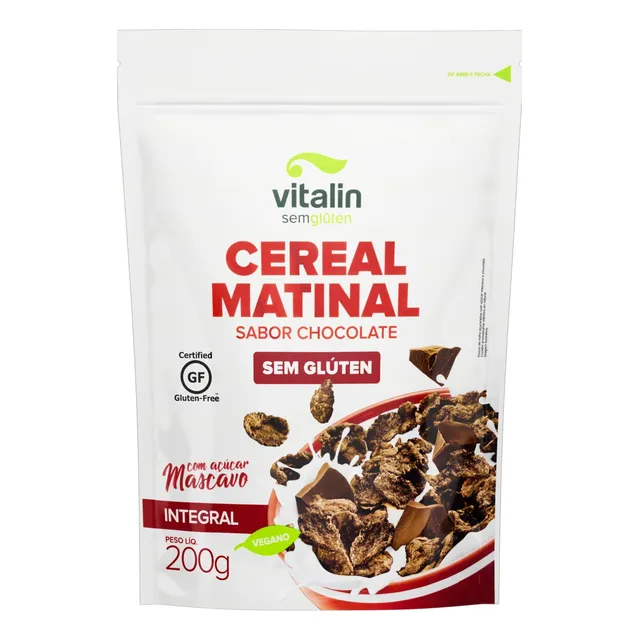 Cereais Vitalin Chocolate em pouch sem glúten 200 g
