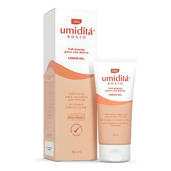 Creme Gel Hidratante Umiditá Rosto Fps 25 50ml