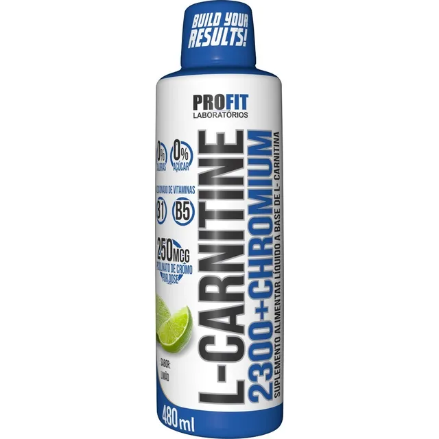 Suplemento líquido de L-carnitina sabor limón de Profit Laboratories en botella de 480 ml