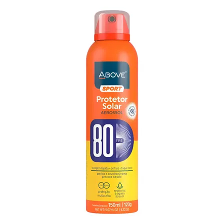 Protetor Solar Aerossol 80 Fps Above Sport 150ml Toque Seco