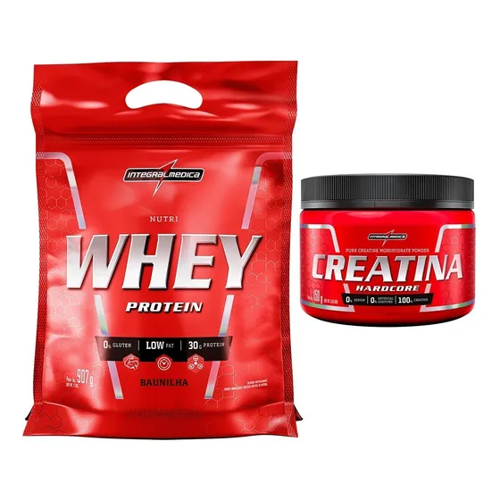 Kit 1 Nutri Whey 907g + Creatina 150g Integralmédica
