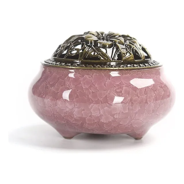 Quemador Incienso Regalo Porcelana Portatil Asiento Budista
