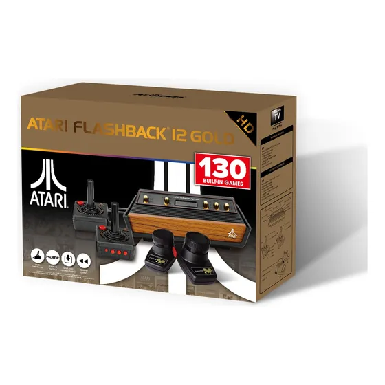 Consola De Juegos Atari Flashback 12 Gold Con 130 Juegos Hdm