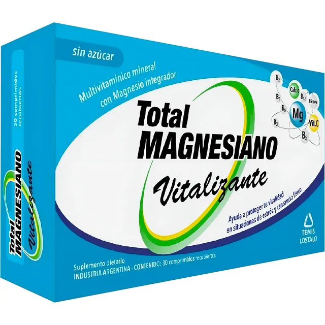 Total Magnesiano Vitalizante 30 Comprimidos Sabor Sin sabor
