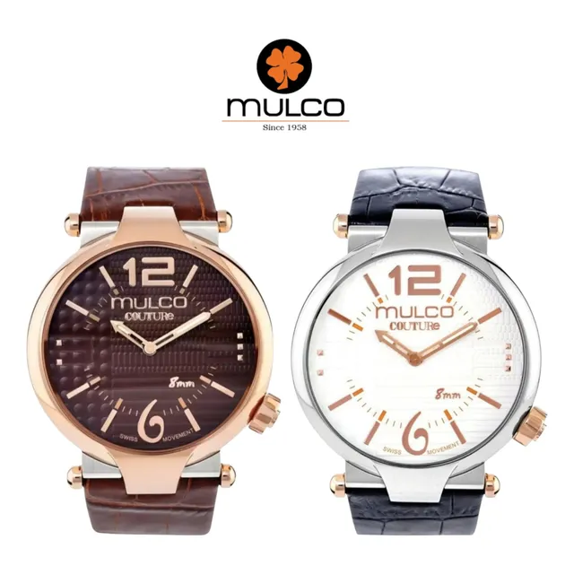 Reloj Mulco Couture Mw5-3183-033 Con Correa De Cuero Marron