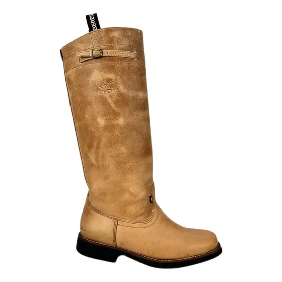 Bota Gaúcha Beretta Original Marrom Claro 100% Couro Pilcha 