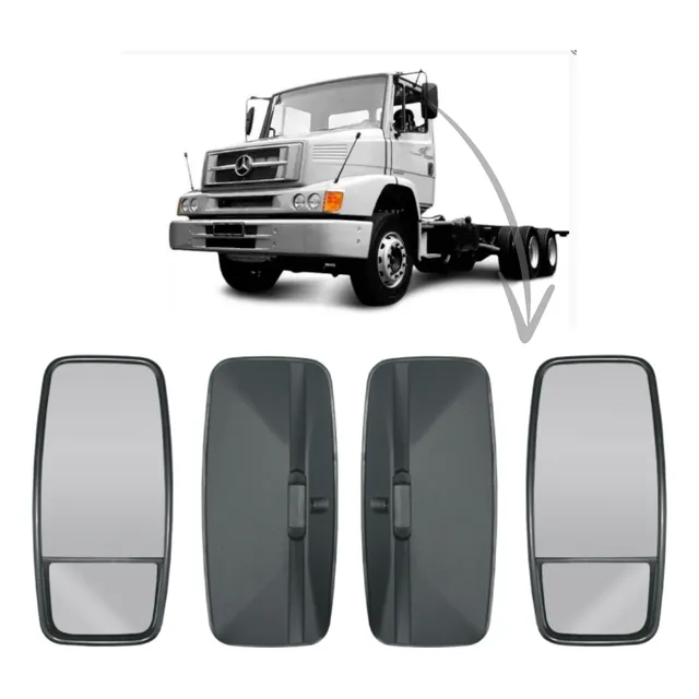 Retrovisor Caminhão Mb 1618/1620/1718 Convexo Bifocal