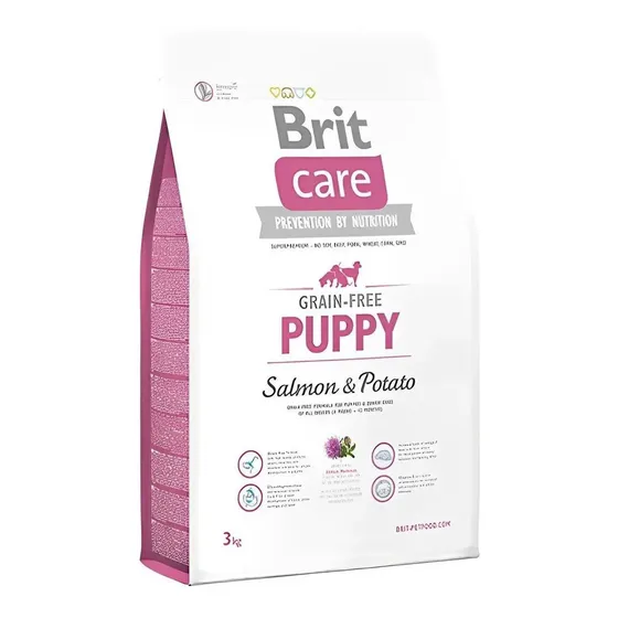 Brit Care Hypoallergenic Puppy sabor salmón y papa 3kg | Cuotas sin interés